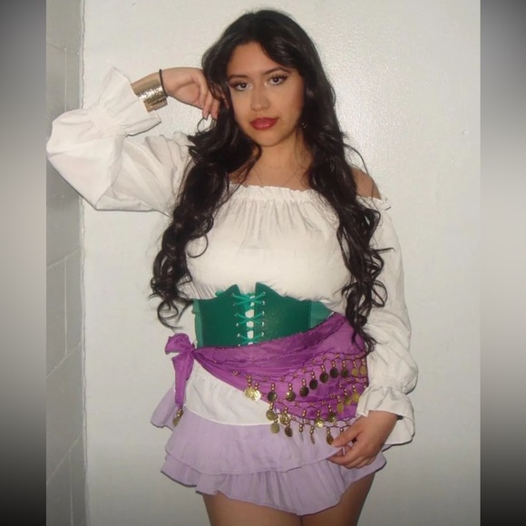 Off The Shoulder Ruffle White Top - Picture 5 of 7